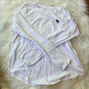 Abercrombie girls white long sleeve